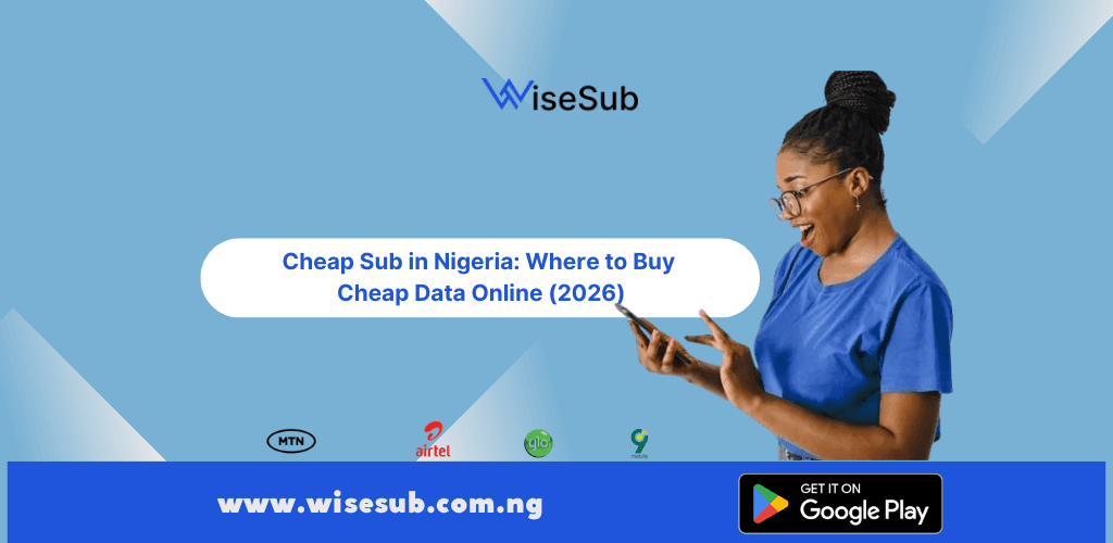 Nigerian customer buying cheap data sub online via smartphone